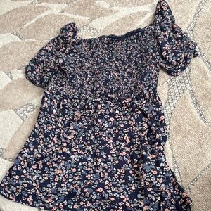 Isabel Maternity by Ingrid & Isabel Navy Floral Dress